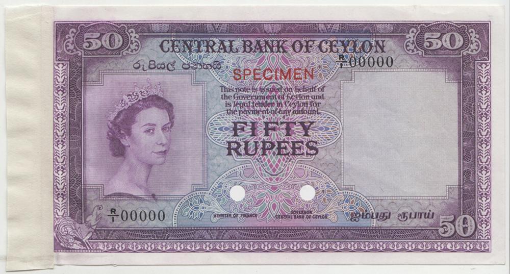 Ceylon (Sri Lanka) 1952 'Sp... image