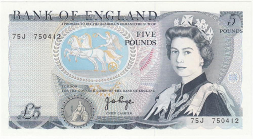 Great Britain. 'Page' £5 (1... image