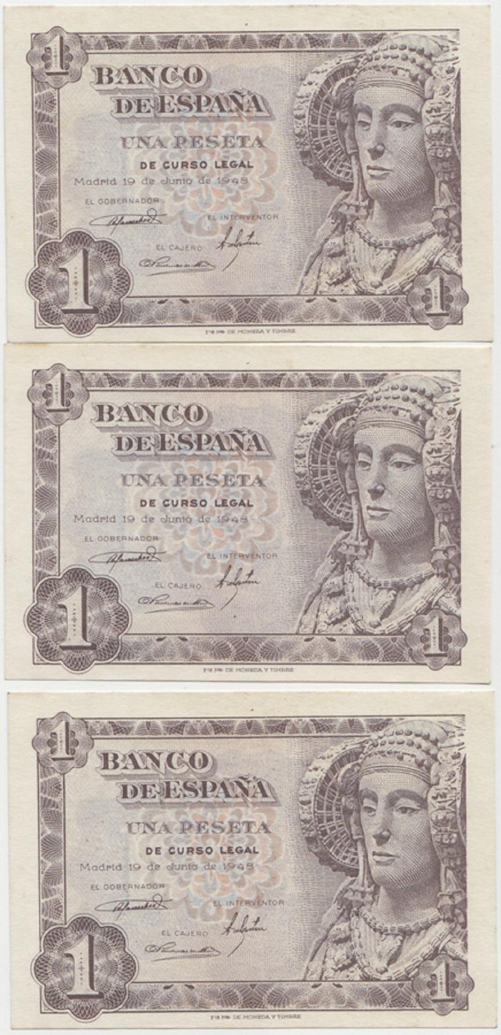 Spain. 1948 Peseta, Consecu... image