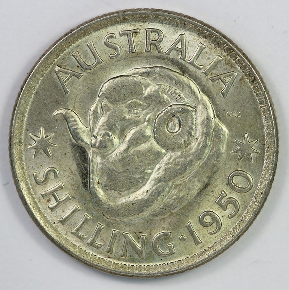 Australia 1950 Shilling, Ch... image