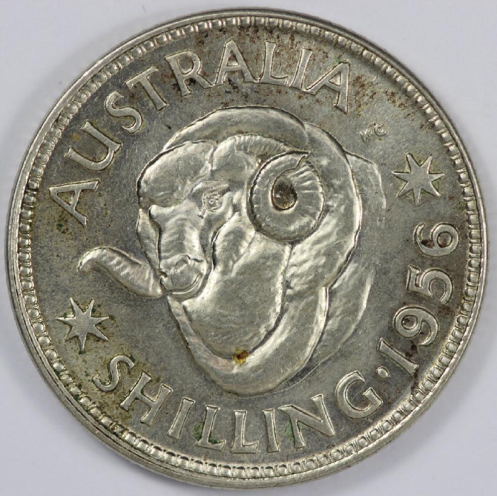 Australia 1956 Shilling, Ch... image