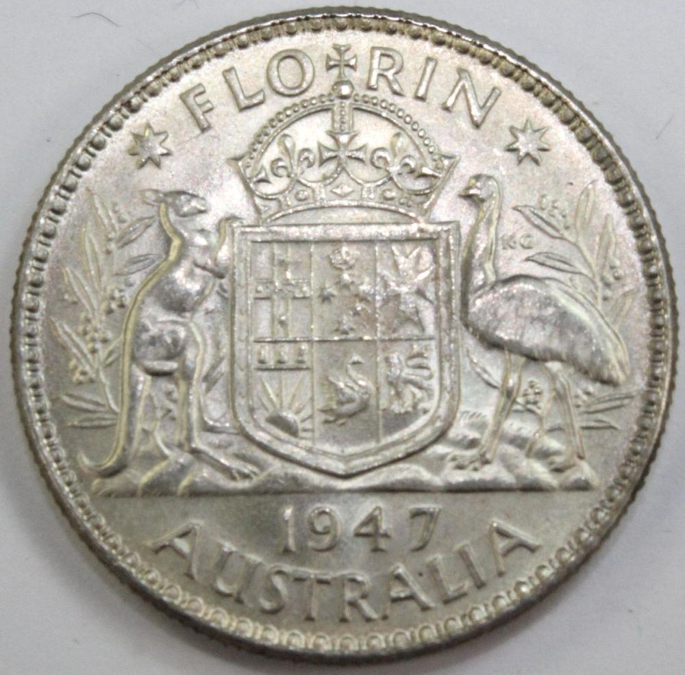 Australia 1947 Florin, Choi... image