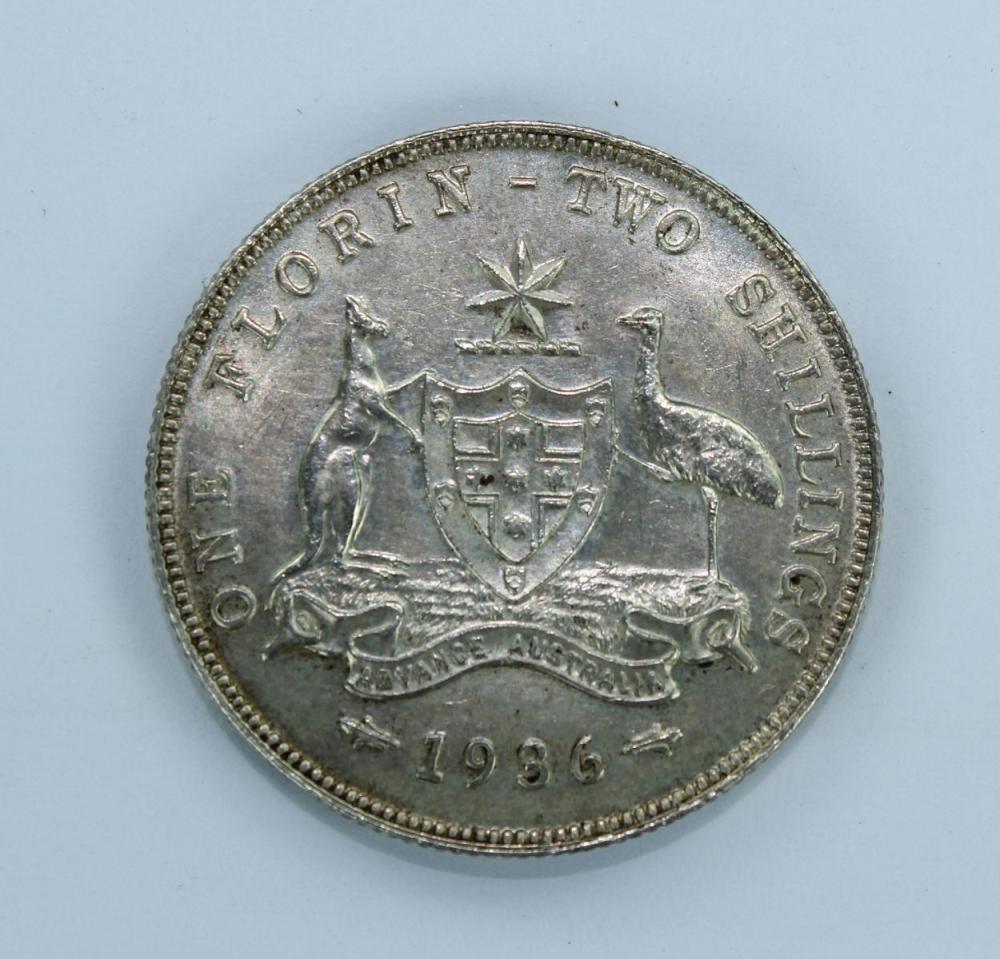 Australia 1936 Florin about... image