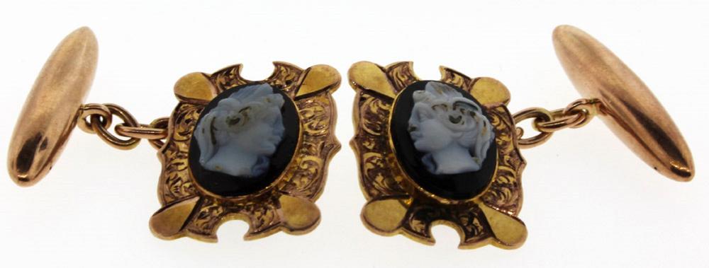 Vintage Cameo Cufflinks in ... image