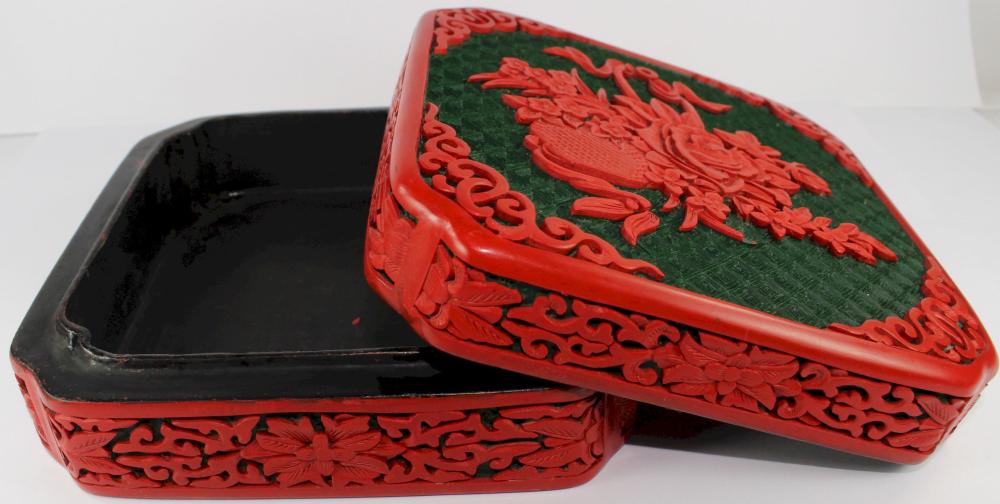 Chinese Red Cinnabar Box wi... image