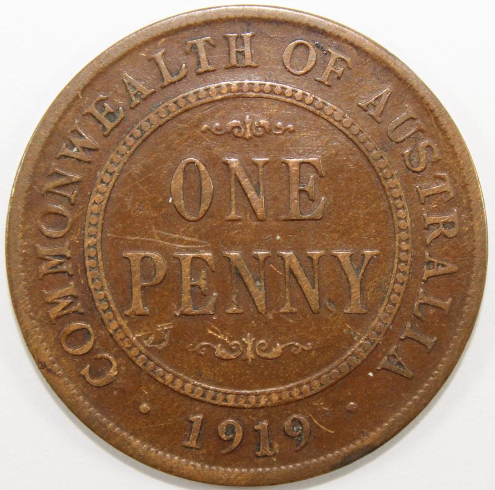 Australia 1919 .//. Penny, ... image