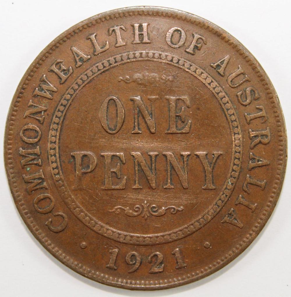 Australia 1921 'English Die... image