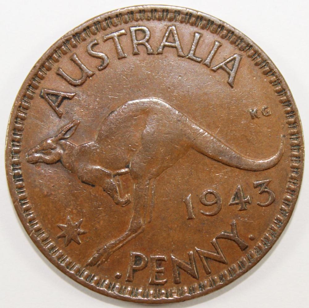 Australia 1943 I 'Large Rev... image