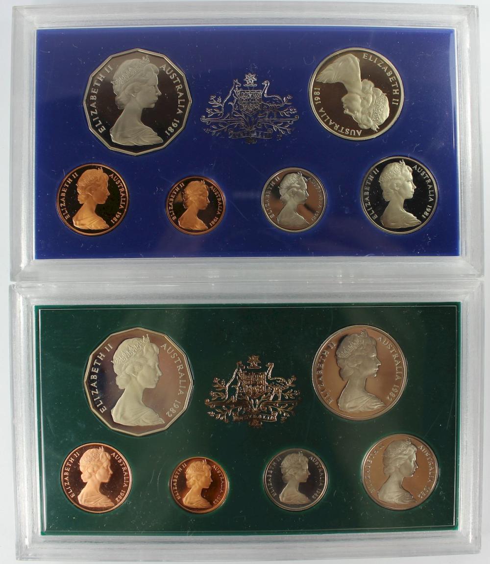 Australia 1981,1982 & Proof... image