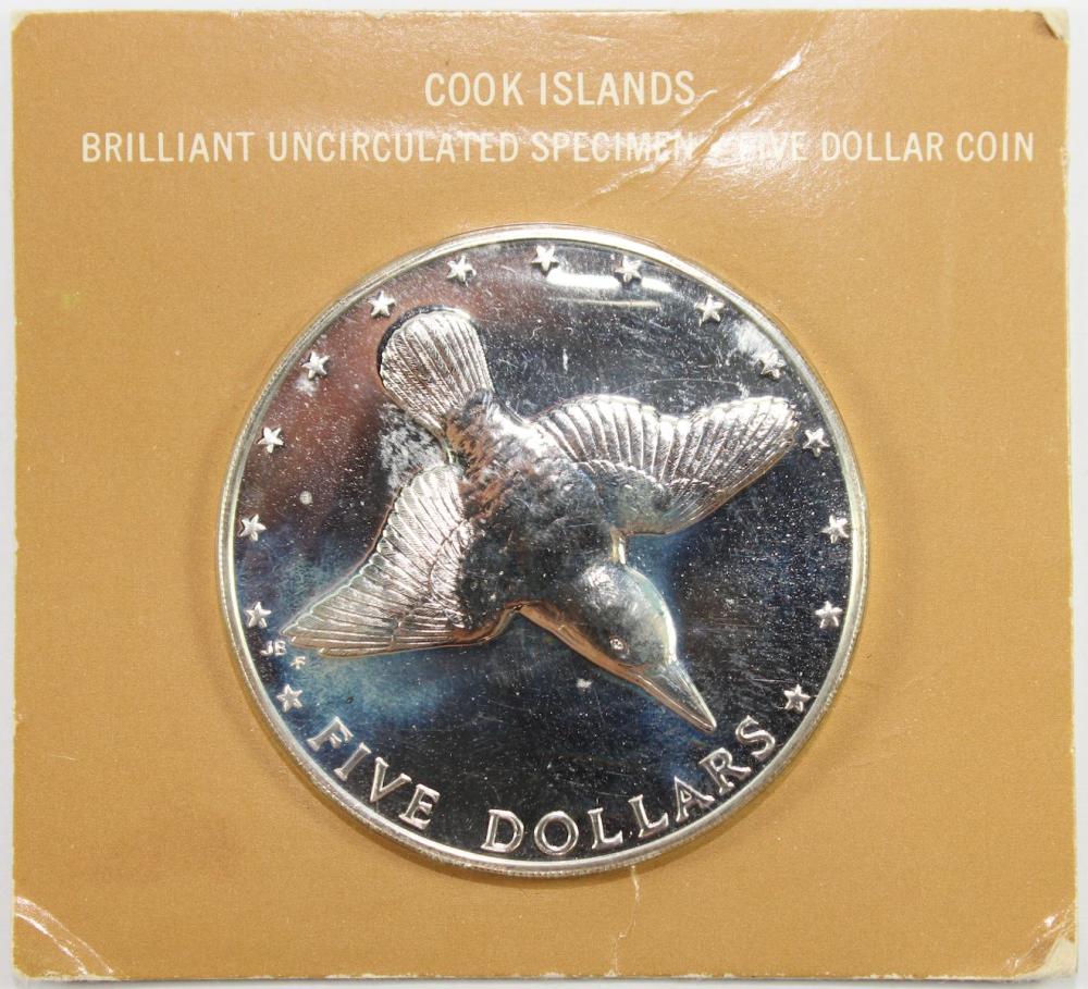 Cook Islands 1976 Silver (5... image