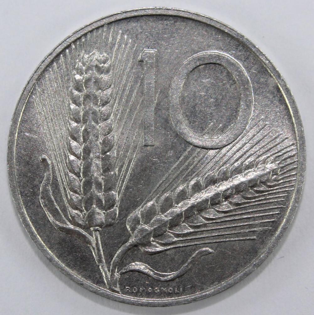 Italy 1952 R 10 Lire, Brill... image