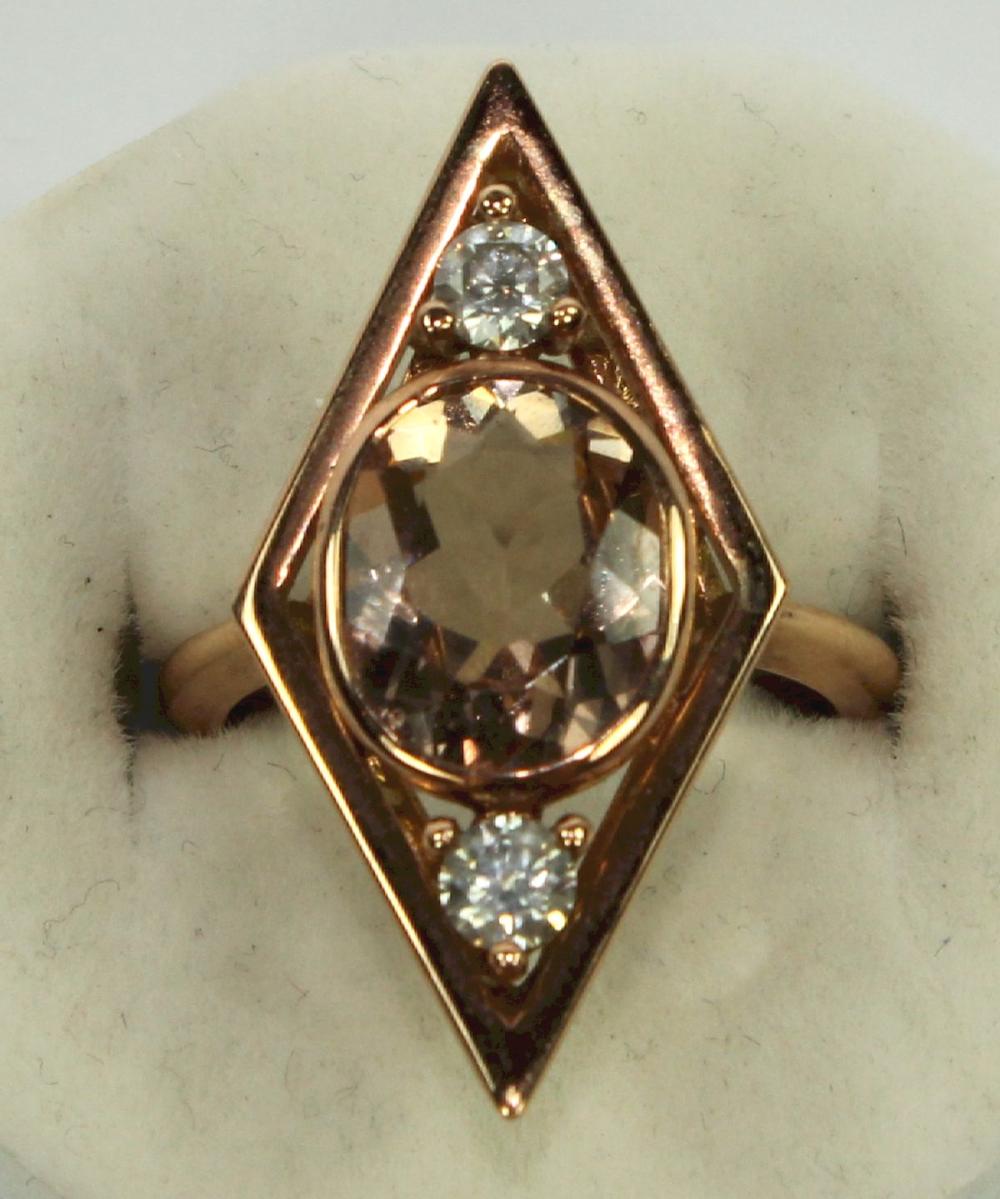 Morganite & Diamond Art Dec... image