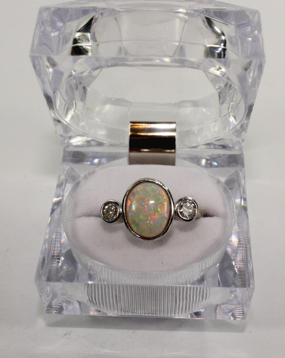 Bezel-set Australia Opal in... image