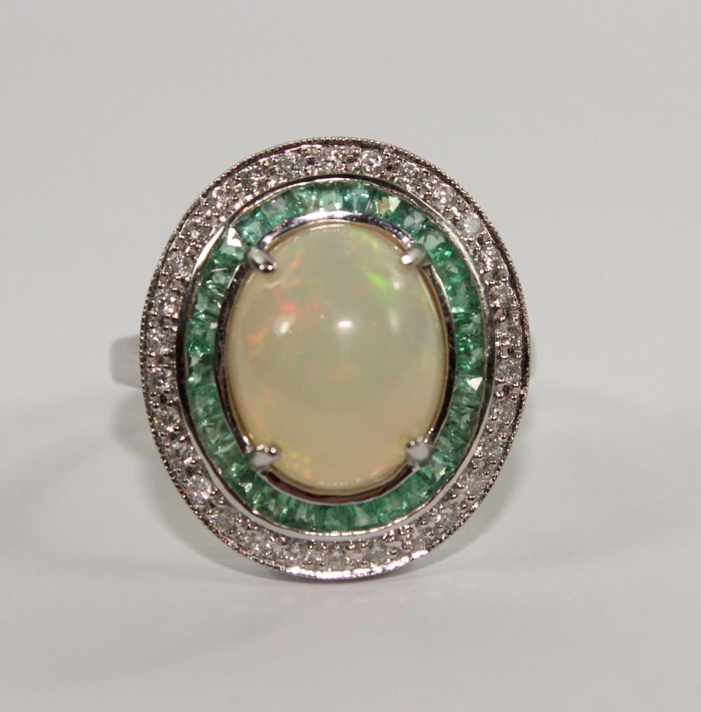 Ethiopian Opal Dress Ring i... image