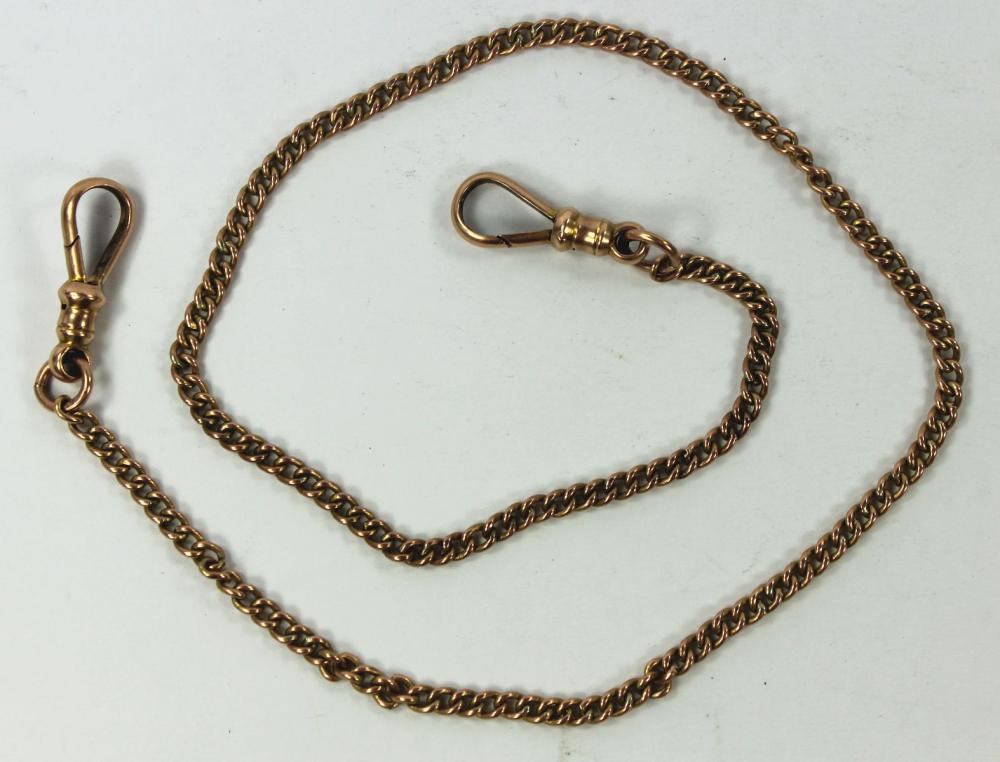 Watch Chain in 9ct Yellow Gold image