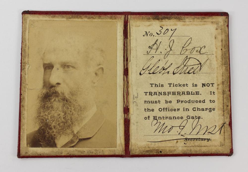 Australia 1894-5 Photo Pass... image