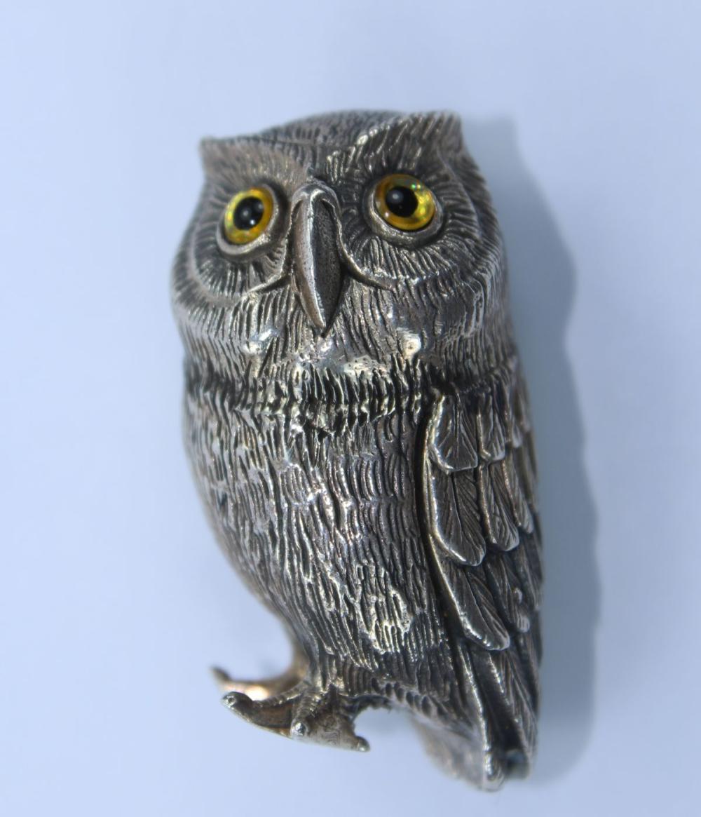 Owl Ornament in Sterling (9... image