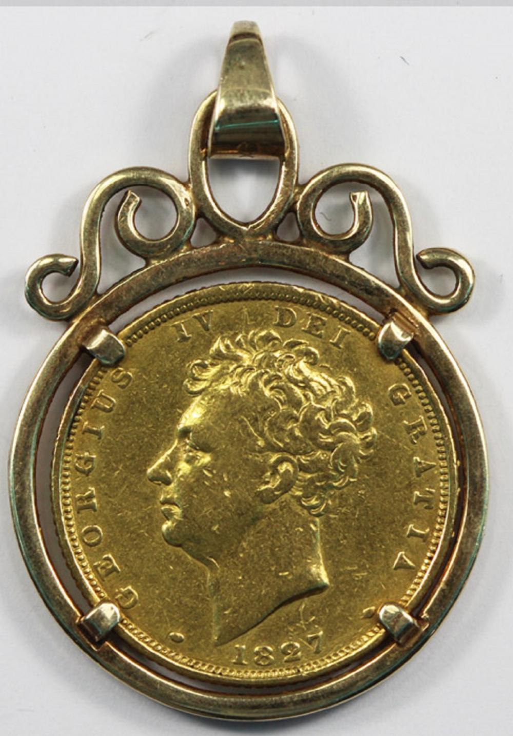 British George IV 1827 Gold... image