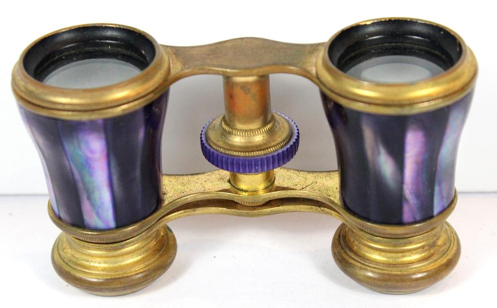 Antique Brass Opera Glasses... image