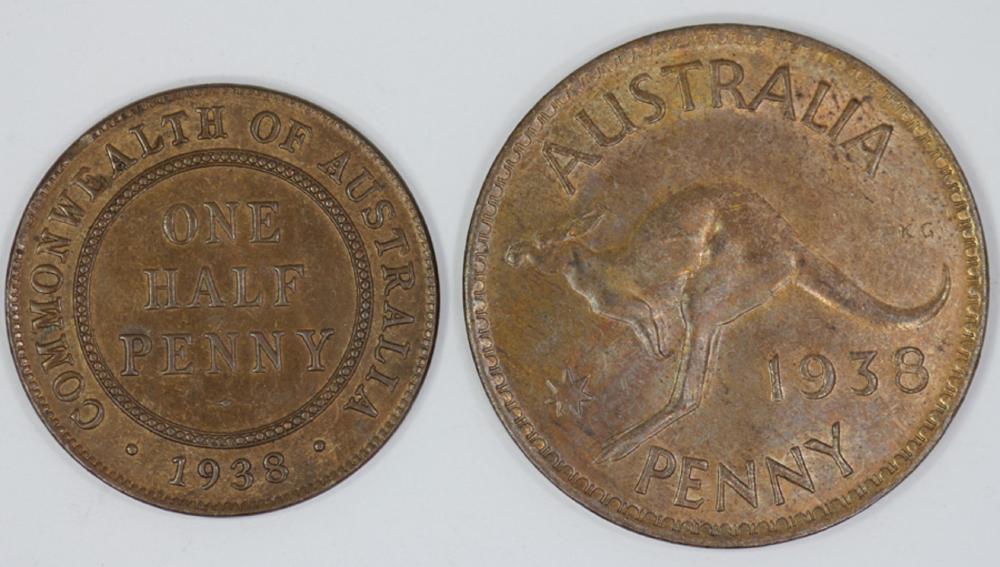 Australia. 1938 Halfpenny &... image