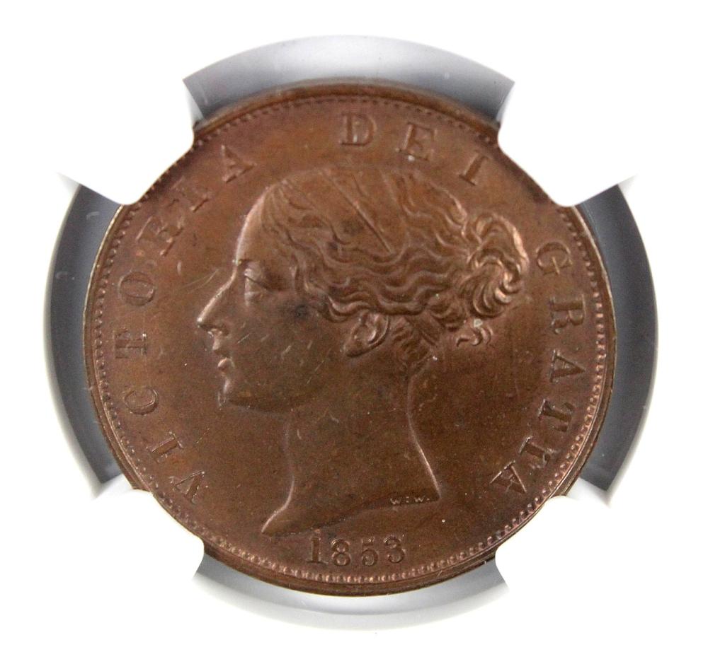 Great Britain. 1853 Halfpen... image