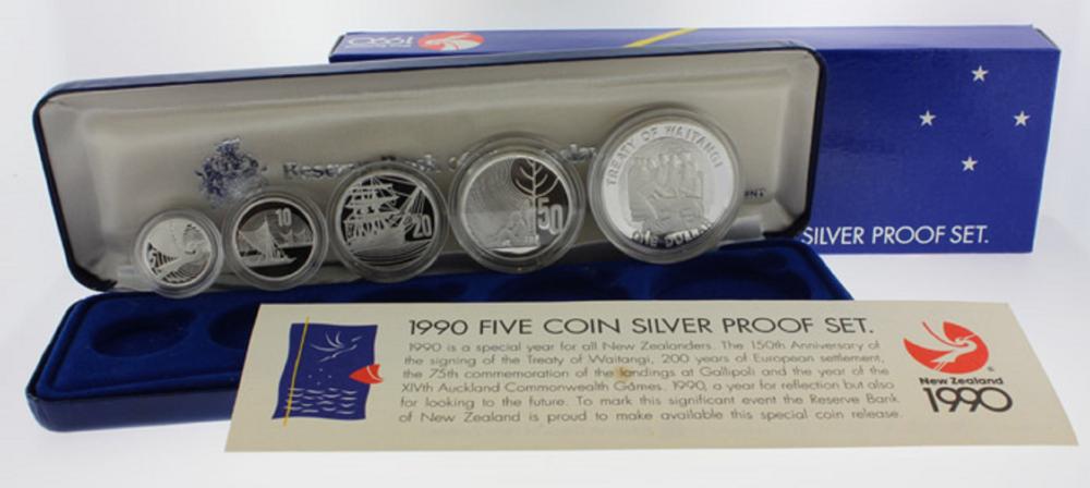 New Zealand. 1990 Silver (0... image