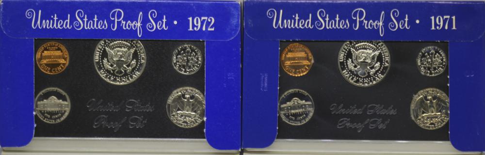 U.S.A. 1971 S & 1972 S Proo... image