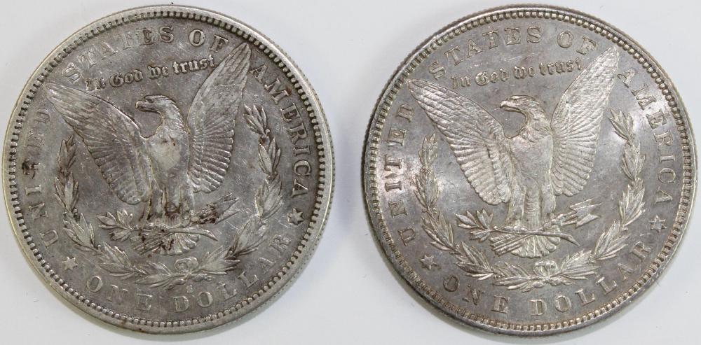 U.S.A. 1882 'S' & 1885 Silv... image