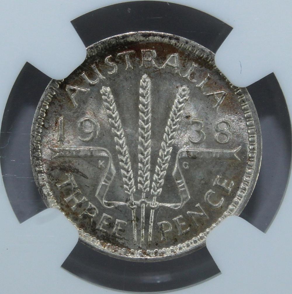 Australia. 1938 Threepence,... image