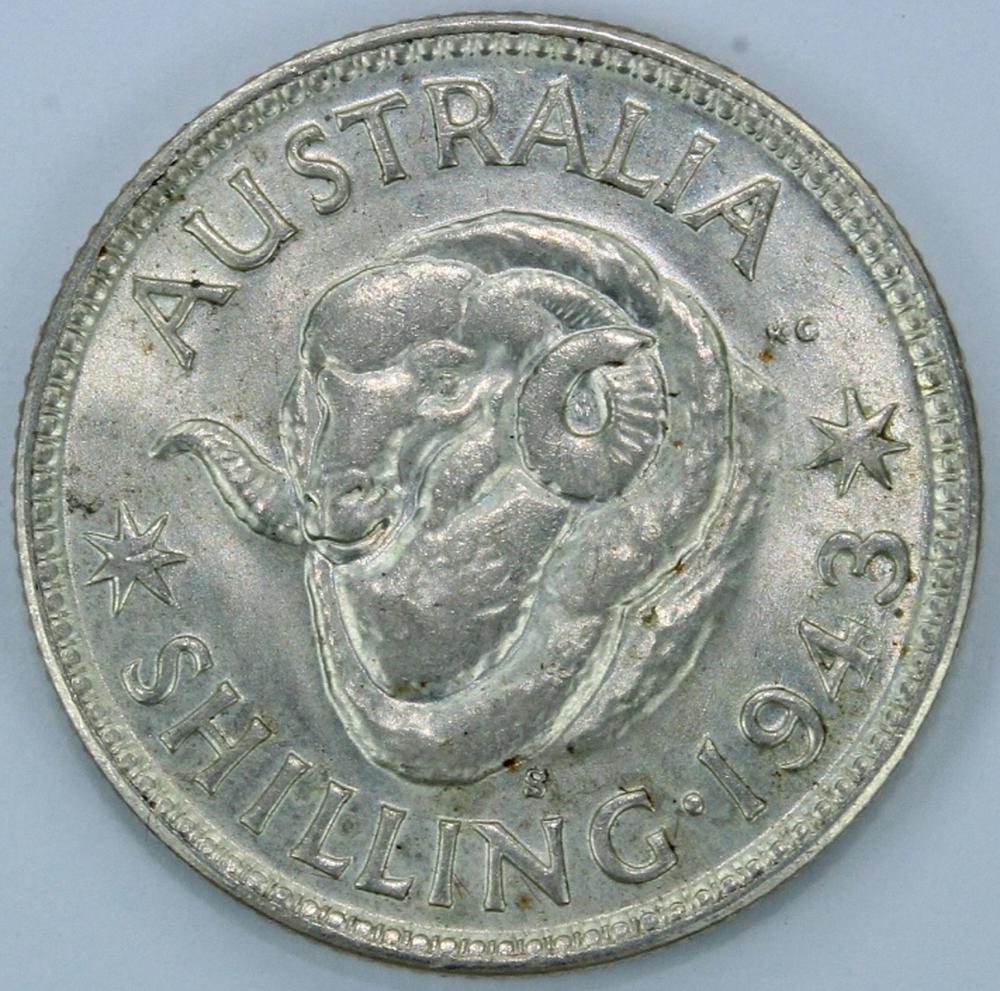 Australia. 1943 S Shilling,... image