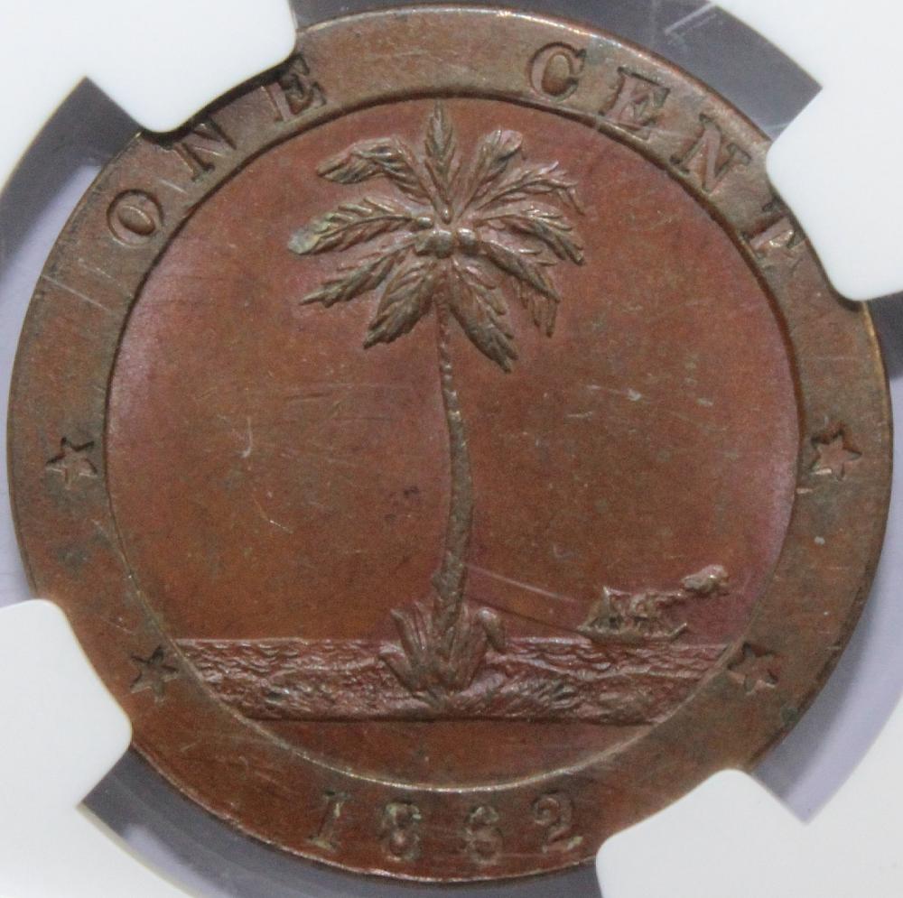 Liberia. 1862/47 'Overdate'... image