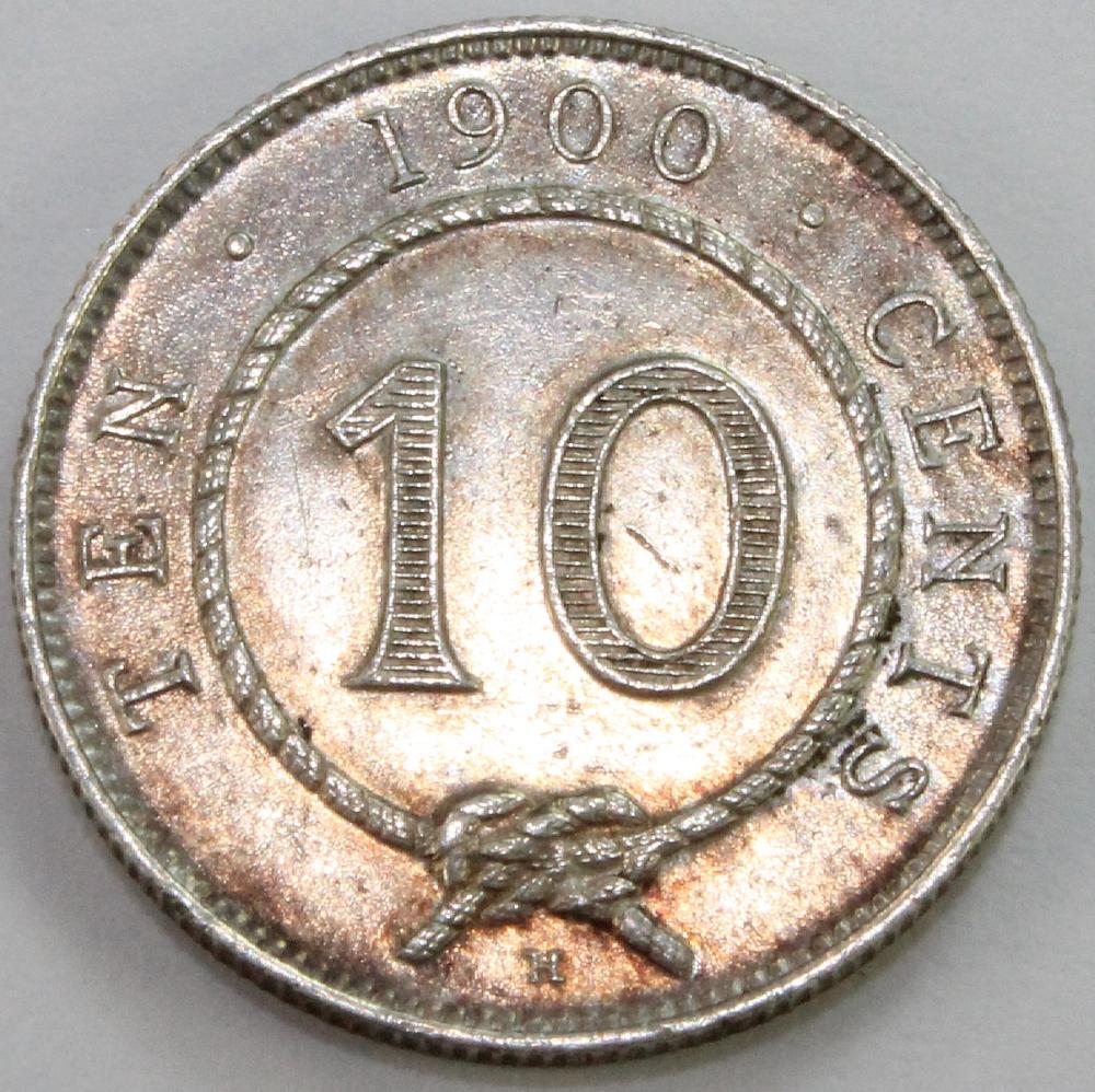 Sarawak. 1900 H Silver Ten ... image