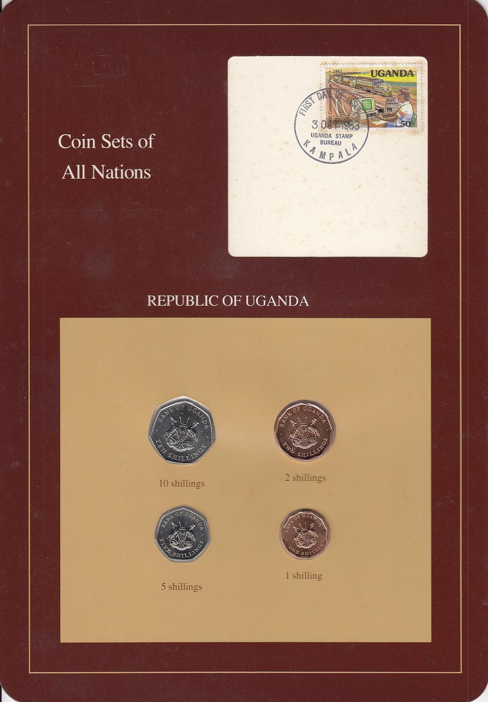 Uganda. 1987 1, 2, 5 & 10 S... image