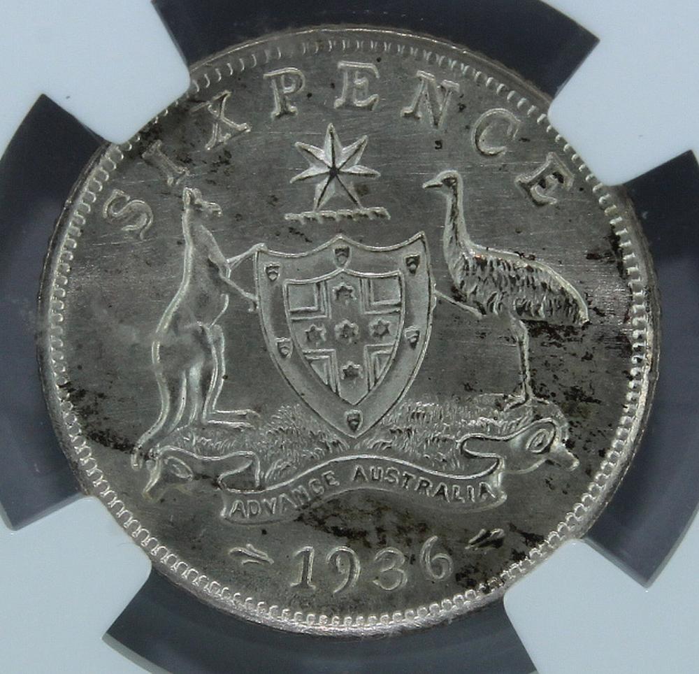 Australia. 1936 Sixpence, N... image