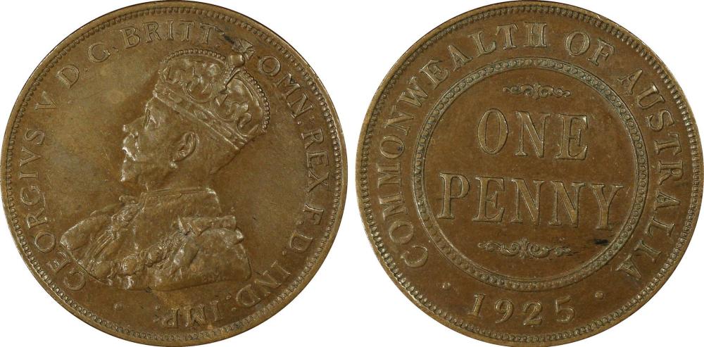 Australia 1925 Penny Coin P... image