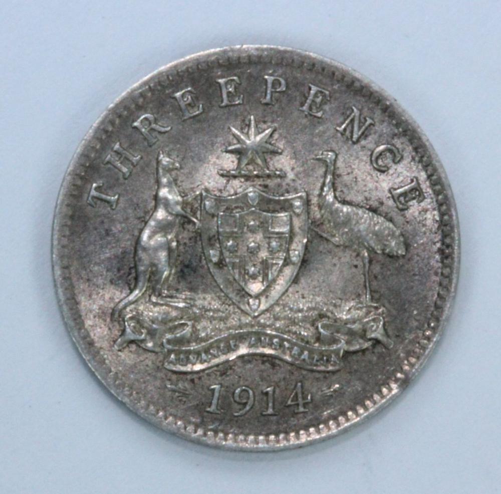 Australia 1914 Threepence C... image