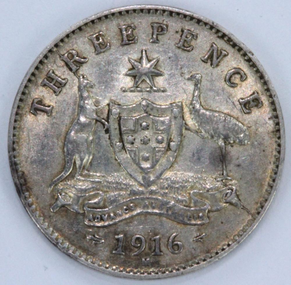 Australia 1916 M Threepence... image