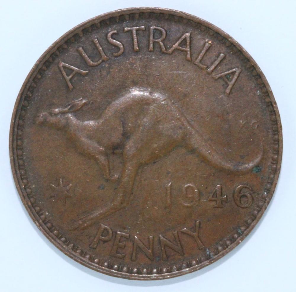 Australia 1946 Penny Coin, ... image