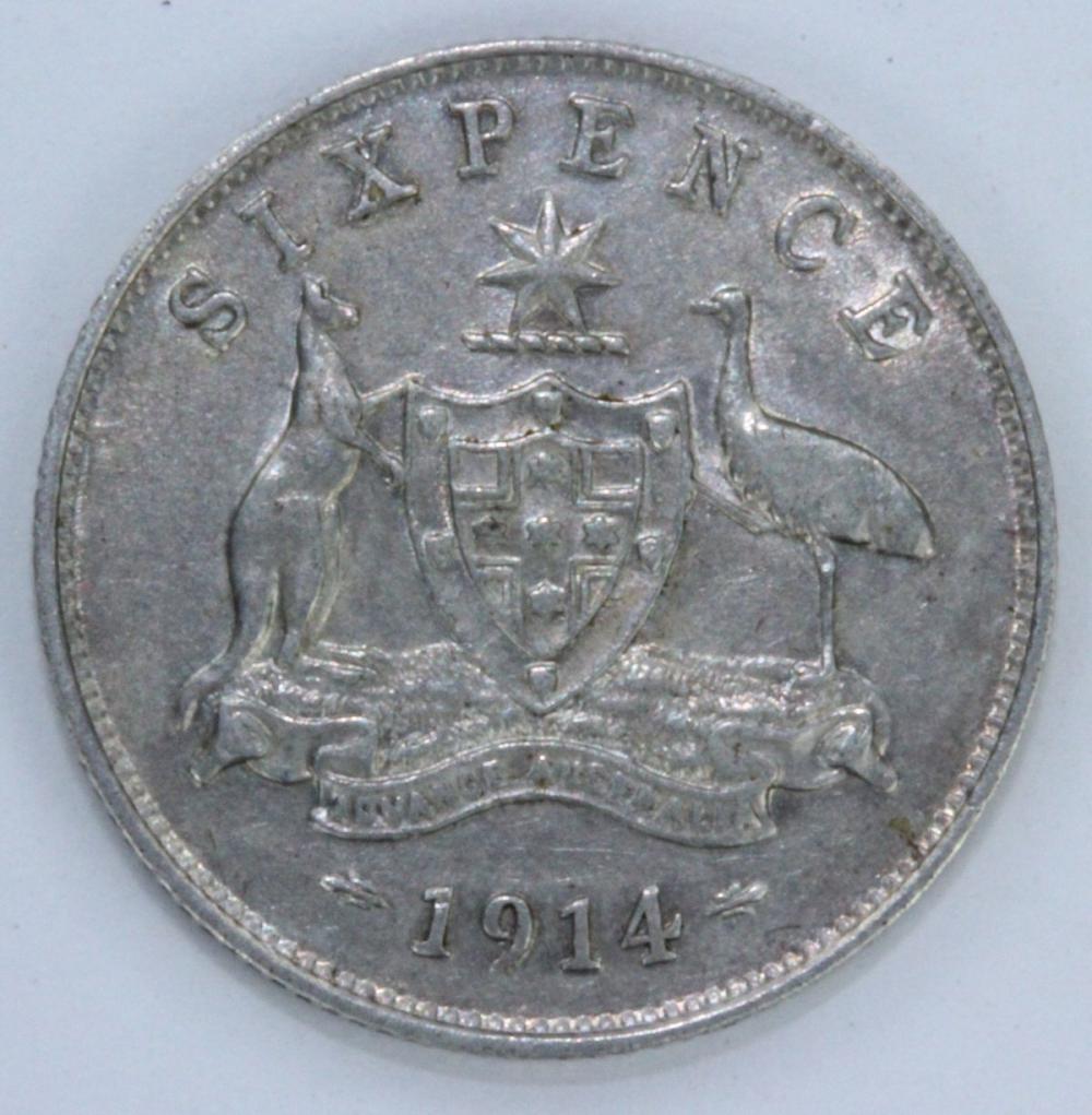 Australia 1914 Sixpence Coi... image