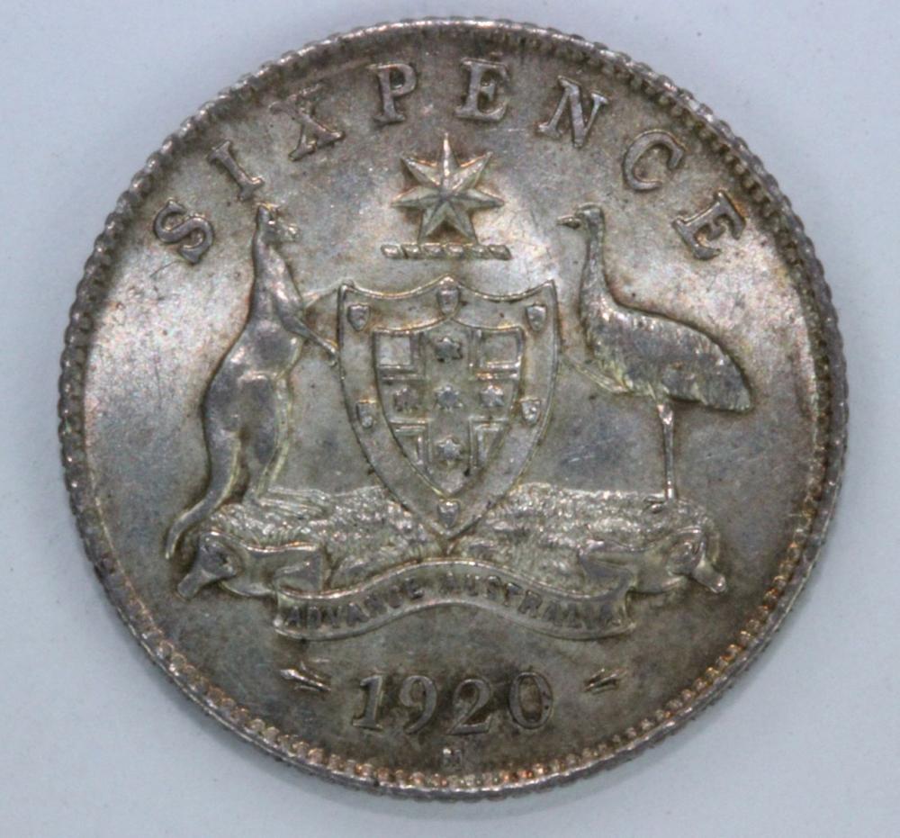 Australia 1920 M Sixpence C... image