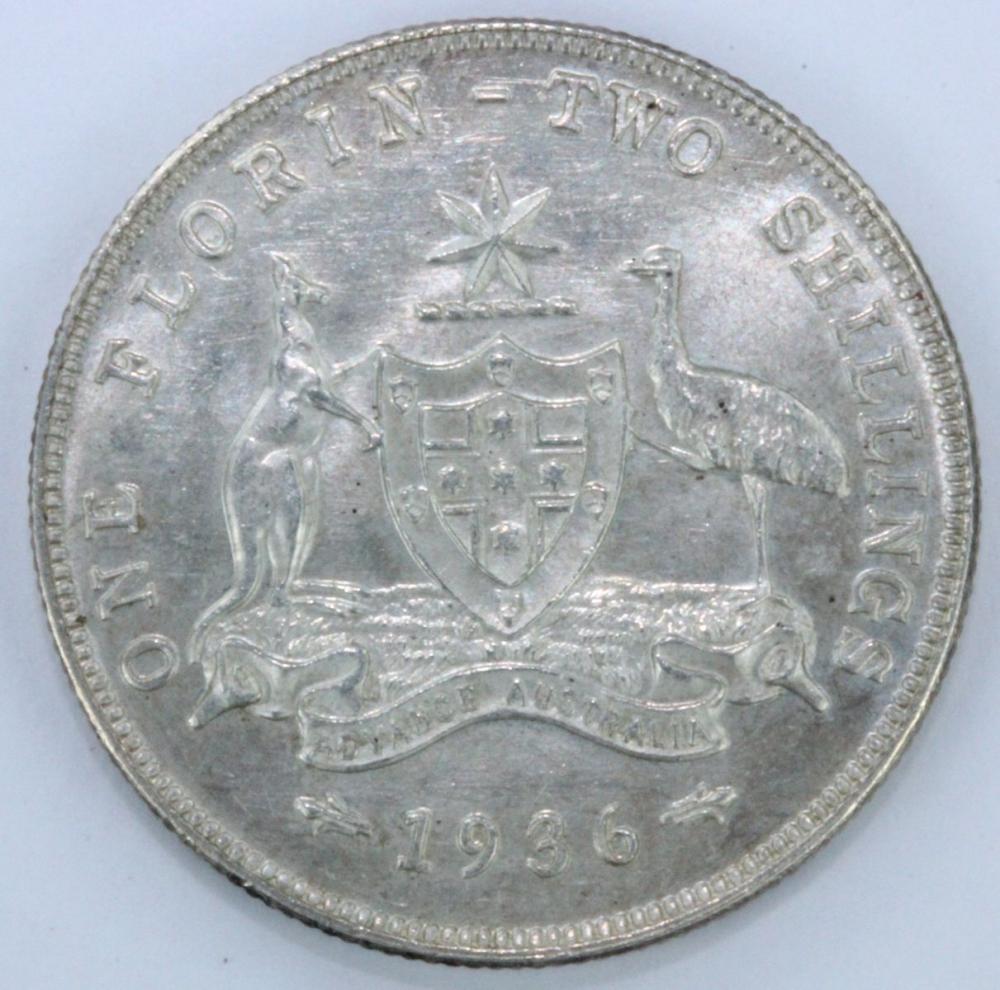 Australia 1936 Florin Coin ... image