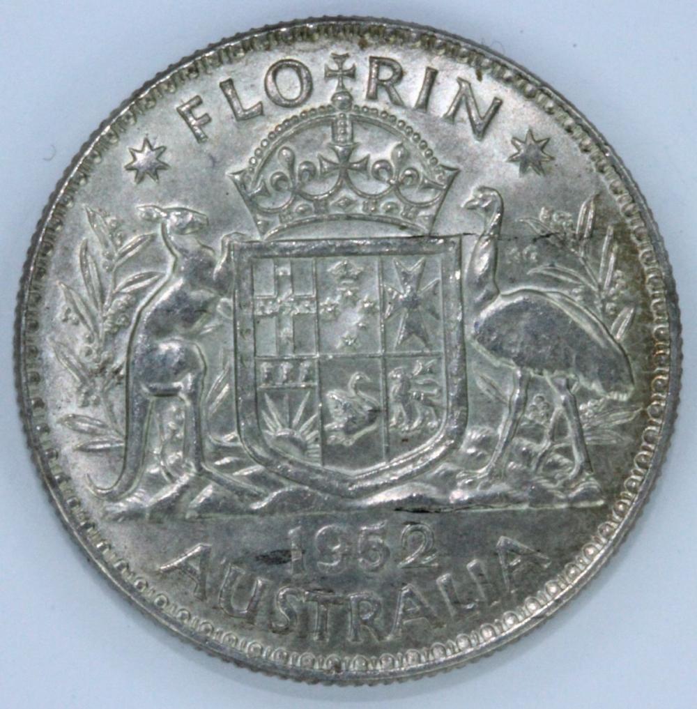 Australia 1952 Florin Coin ... image