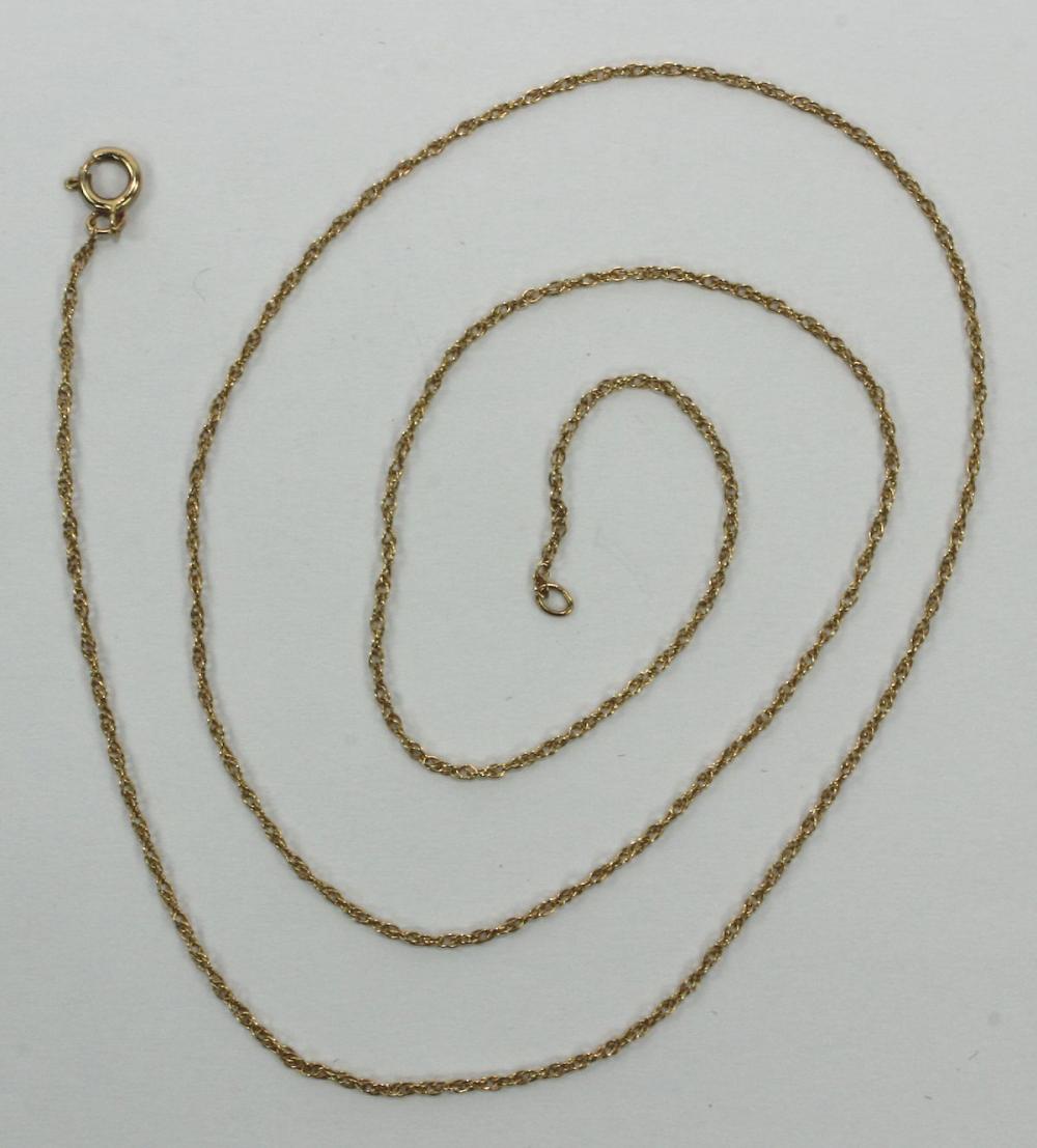 Fine link Chain in 14ct Yel... image