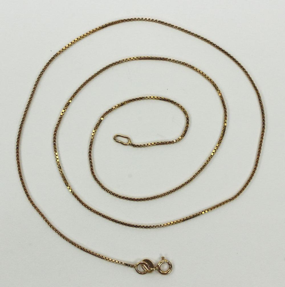 Box Chain in 14ct Yellow Gold image