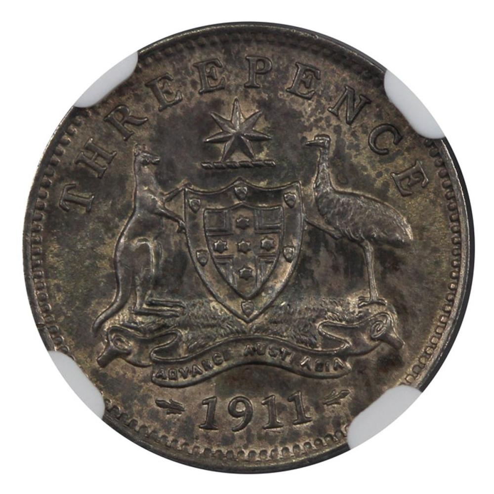 Australia 1911 Threepence, ... image