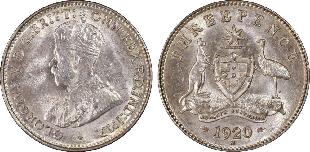 Australia 1920 M Threepence... image