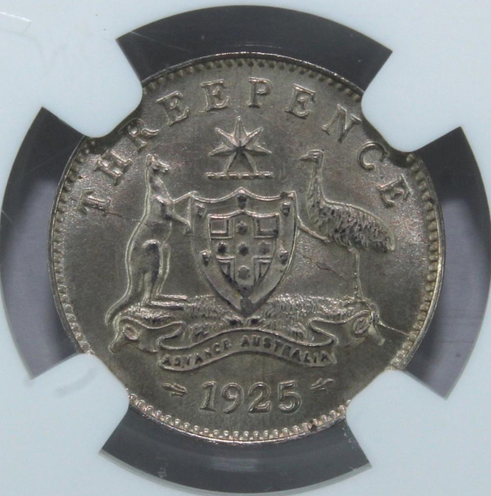 Australia 1925 Threepence, ... image