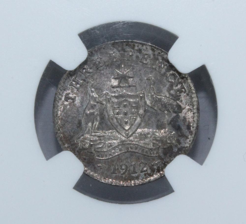 Australia 1912 Threepence, ... image