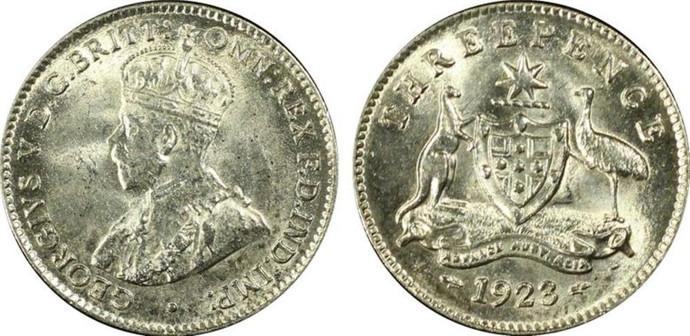 Australia 1923 Threepence, ... image