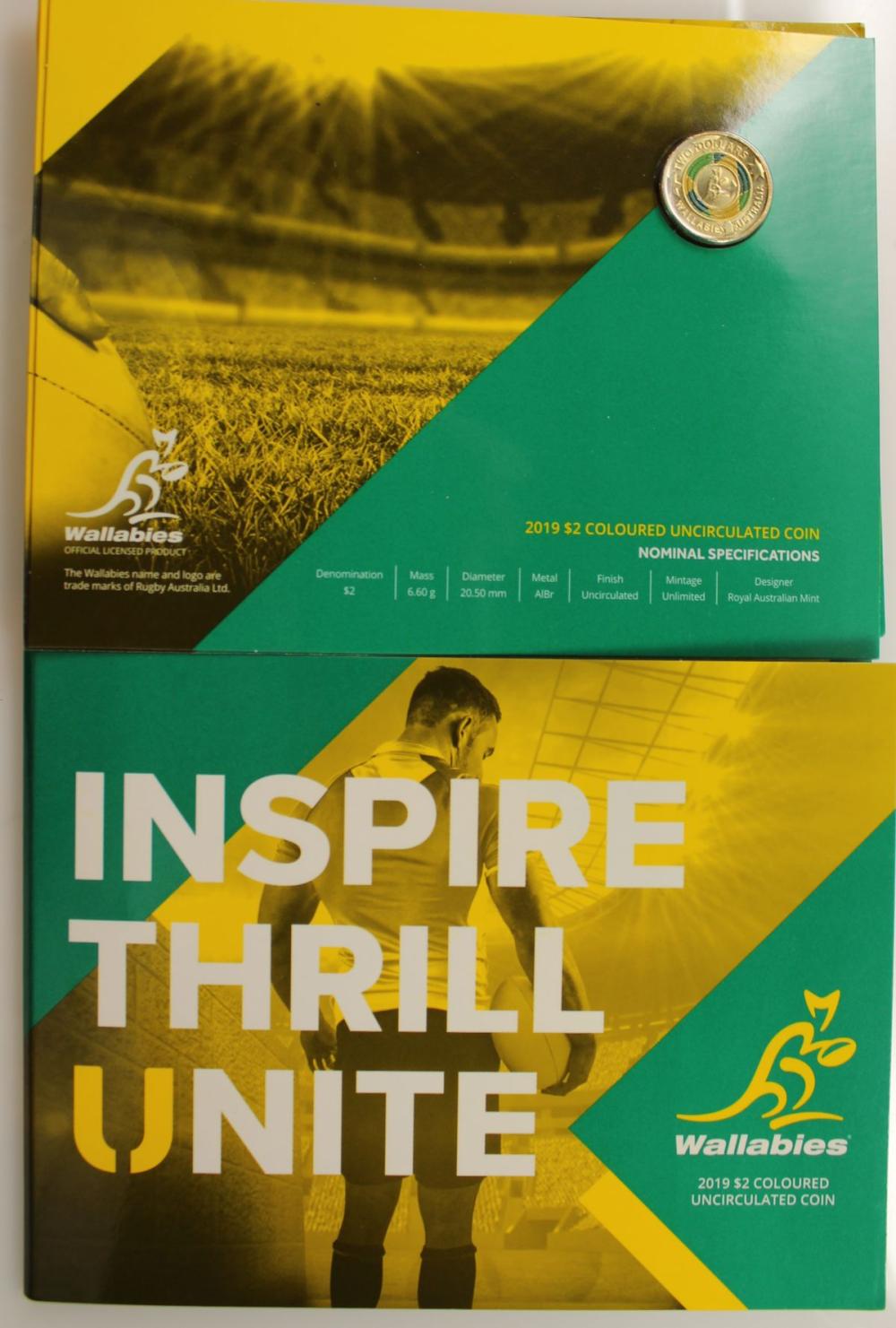 Australia 2019 Rugby $2 Col... image